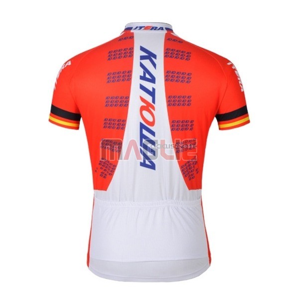 Maglia Katusha Manica Corta 2018 Rosso Bianco - Clicca l'immagine per chiudere